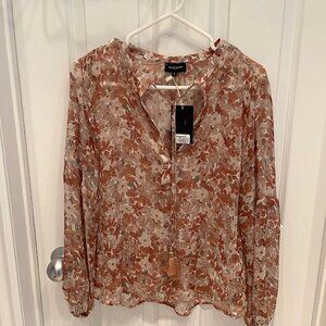 NAF NAF Flowy Blouse Size Small